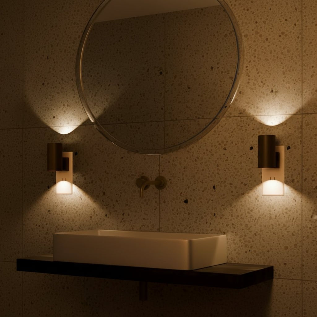 Aurora LED-Nachtlampe für Ambiente. Dimmbar mit Tag-Nacht-Sensor, warmweißes Licht für eine gemütliche Atmosphäre.