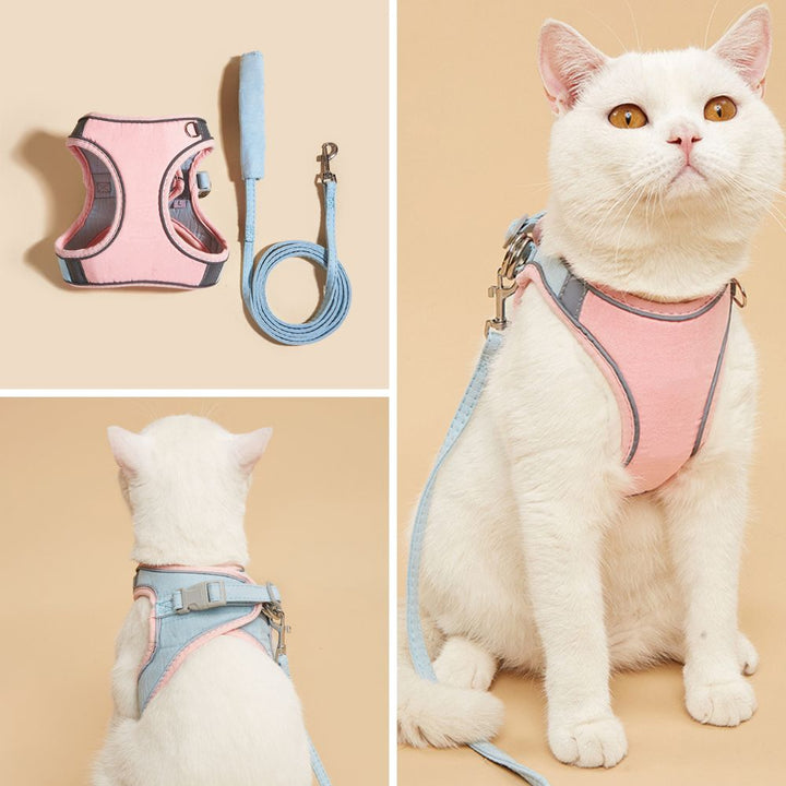 Detailansicht des robusten, ausbruchsicheren Katzengeschirrs Oscar, strapazierfähig und zuverlässig.