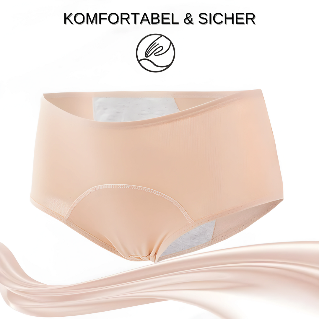 Premium auslaufsichere Damenunterhose. Komfortabler Schutz bei Periode und leichter Inkontinenz.