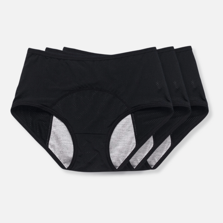 Diskret sitzende Inkontinenz-Unterhose für Frauen. Sicherer Schutz bei Tag und Nacht, sehr bequem.