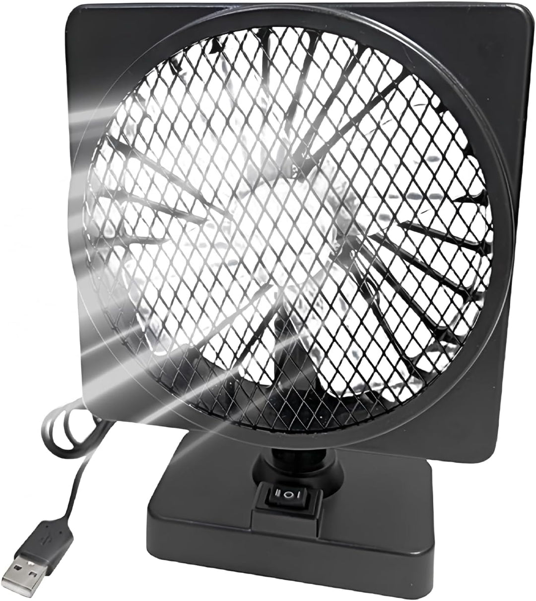Praktischer Aurovent 12V USB Kühlventilator für Auto und LKW mit 360° Drehung für erfrischende Fahrt.