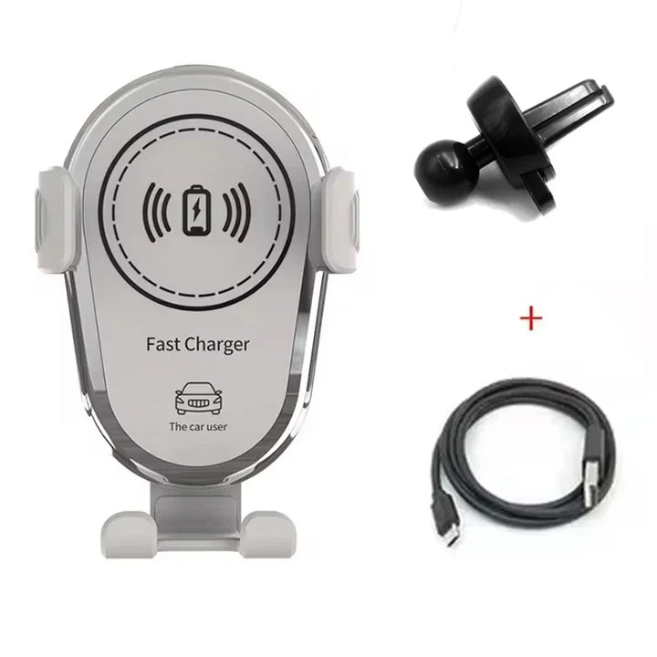 Smartphone Halterung für Auto mit 30W Qi Ladegerät, Wireless Funktion, für Lüftungsschlitz Montage.
