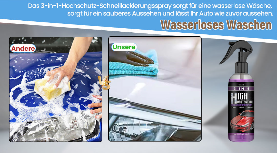 Kraftvolles Reinigungs- und Versiegelungsspray für Auto-Lackschutz und langanhaltenden Hochglanz.