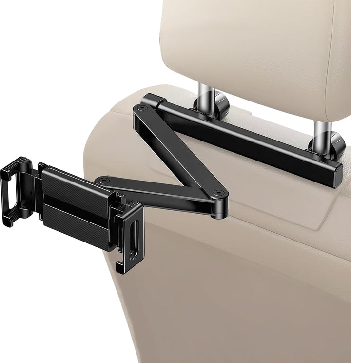 Auto Kopfstütze Tablet Halterung verstellbar für Rücksitz. Perfekt für Telefon & Tablet Unterhaltung auf Reisen.
