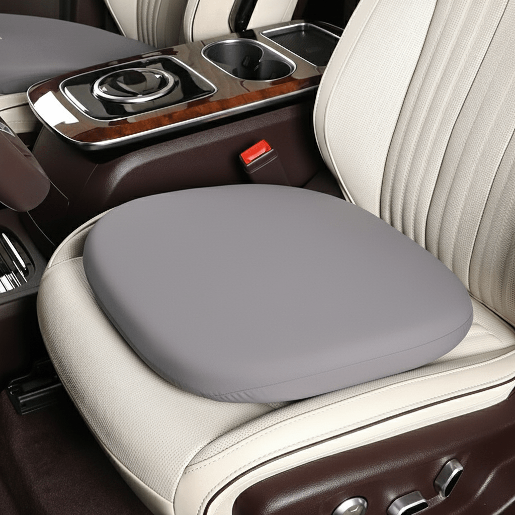 Ergonomisches Autokissen-Set aus Memory Foam für optimierten Fahrkomfort und gesunde Körperhaltung.