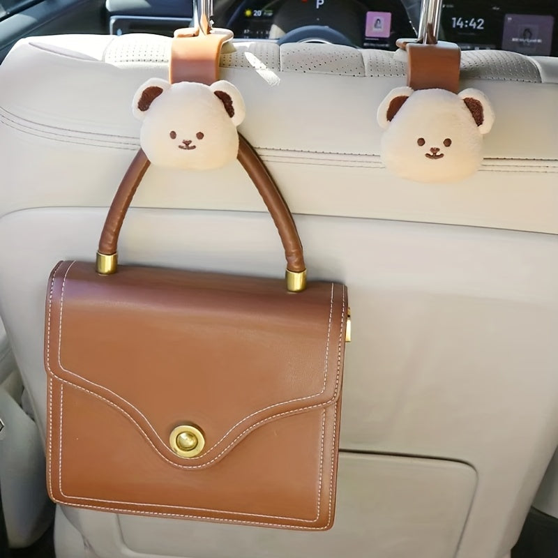 Niedlicher Bärendesign-Haken für die Auto-Kopfstütze, perfekt für Familien und Kinder, schafft mehr Platz.