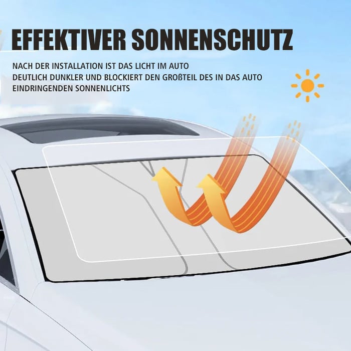 Effektiver Auto Hitzeschutz & UV-Schutz für PKW, hält den Innenraum kühl.