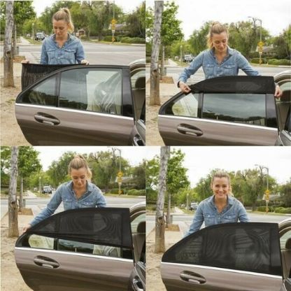 Universal Auto Sonnenschutz, einfache Anbringung an Autofenstern, bietet effektiven Schutz vor Sonne.