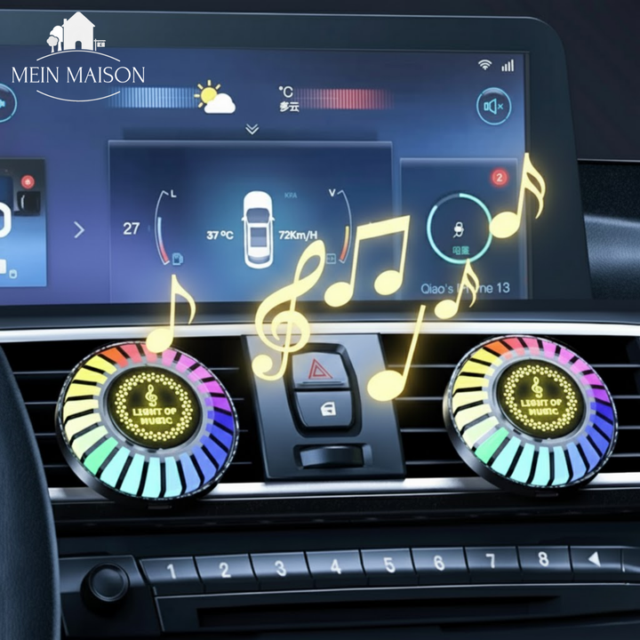 Auto Stimmungslicht & Duftdiffusor: Musikreaktive RGB KFZ-Beleuchtung für entspannte Fahrten.