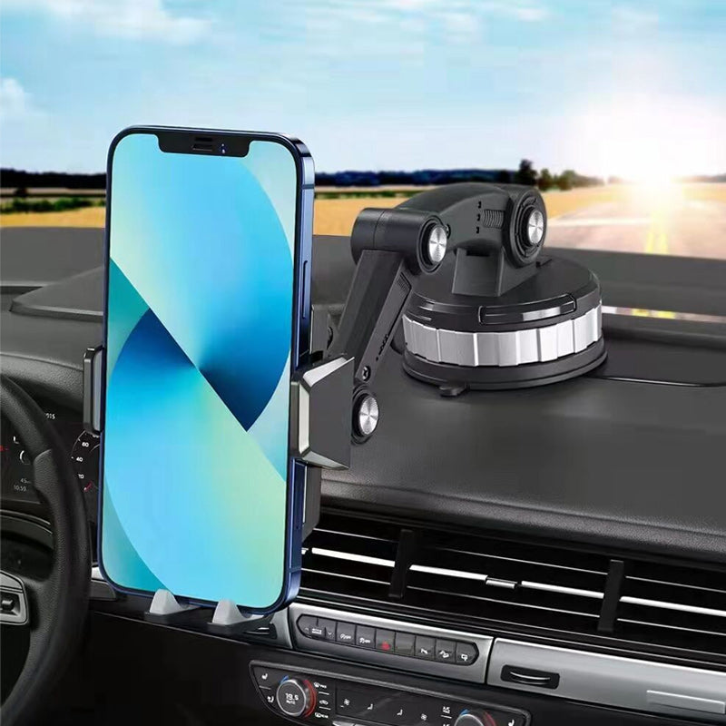 Universelle Handyhalterung fürs Auto, 360° drehbar, ideal für GPS-Navigation und Freisprecheinrichtung.