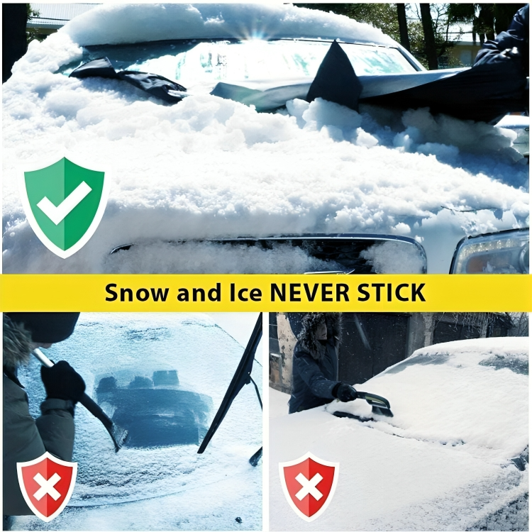 Robuste PVC Windschutzscheibenabdeckung, universal passend für effektiven Frostschutz am Auto.