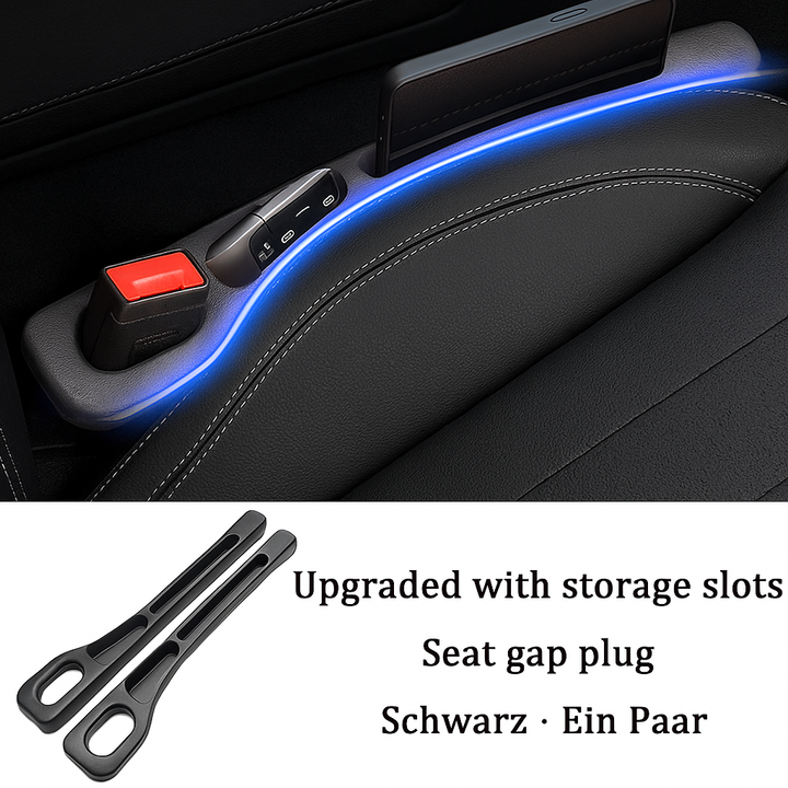 AutoGapFix Organizer als Ablagefach für Handy, Schlüssel & Münzen. Bringt Ordnung in den Autositz-Spalt.