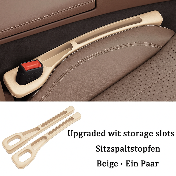 Einfach zu installierender AutoGapFix Sitzspalt-Organizer, praktisches Auto Zubehör aus hochwertigem PU-Leder.