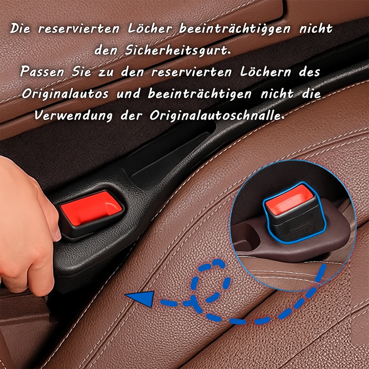 AutoGapFix Organizer als Ablagefach für Handy, Geldbörse & Co. im Autositz-Spalt. Mehr Stauraum Auto.