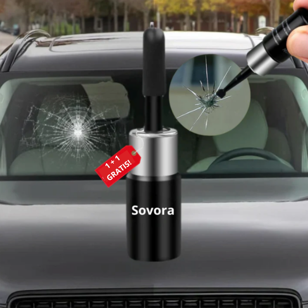Autoglas-Reparatur-Set für schnelle DIY-Steinschlag- und Rissreparatur an der Windschutzscheibe, spart Kosten.