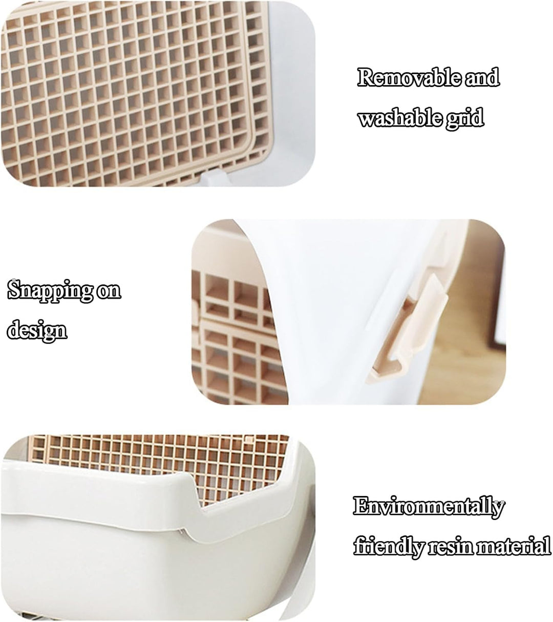 Offene automatische Katzentoilette fördert Komfort. Kein Enggefühl für Katzen, einfache Reinigung, gute Belüftung.