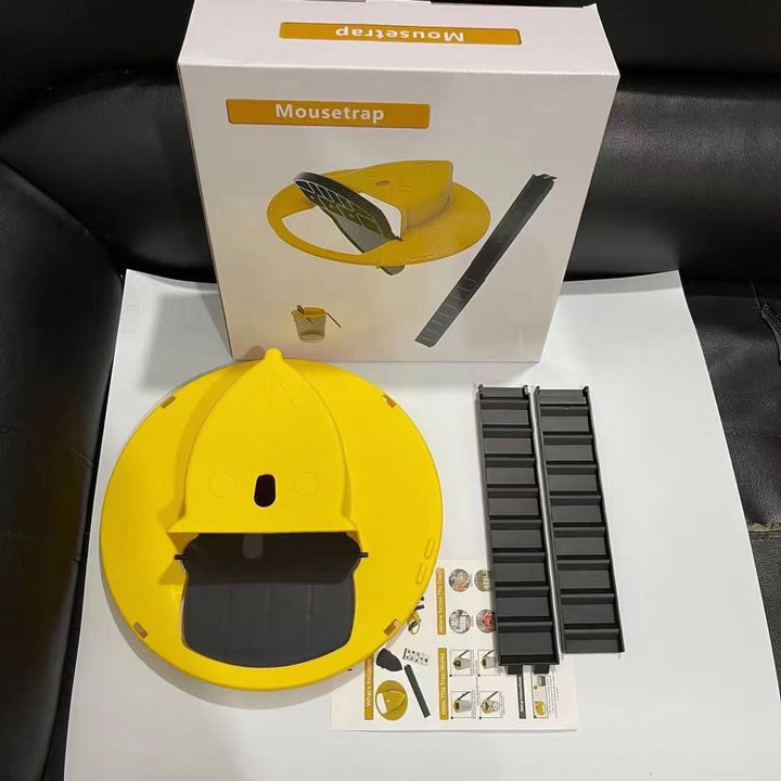 Robuste automatische Mausefalle mit mehrfachen Fangmöglichkeiten dank Selbst-Reset für eine hygienische Umgebung.