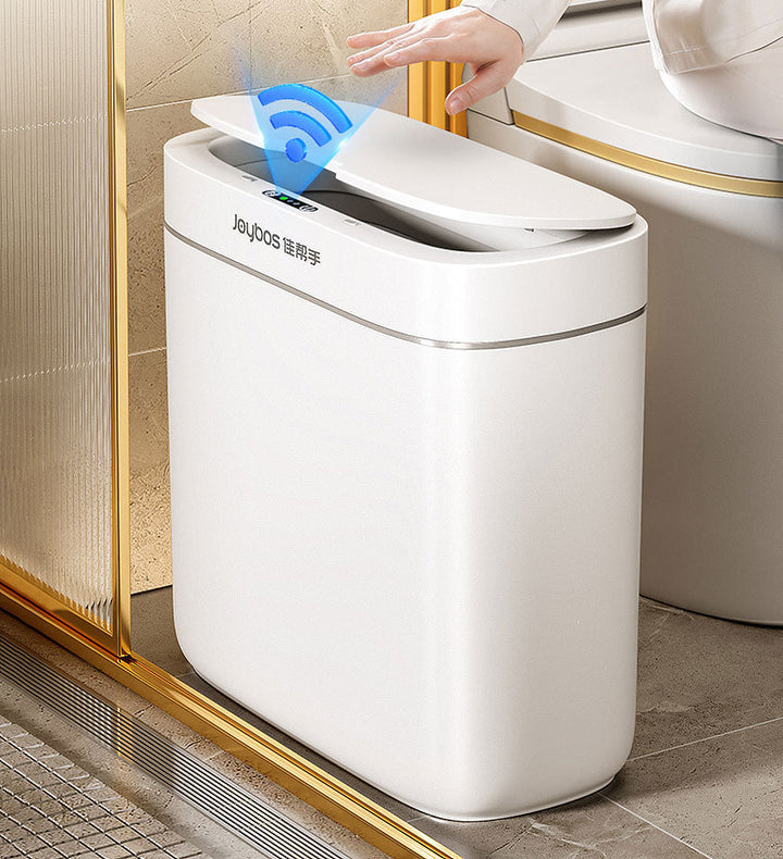 Hygienischer Sensor-Mülleimer (12L) mit automatischer Öffnung, schlank und wasserdicht für Büro.
