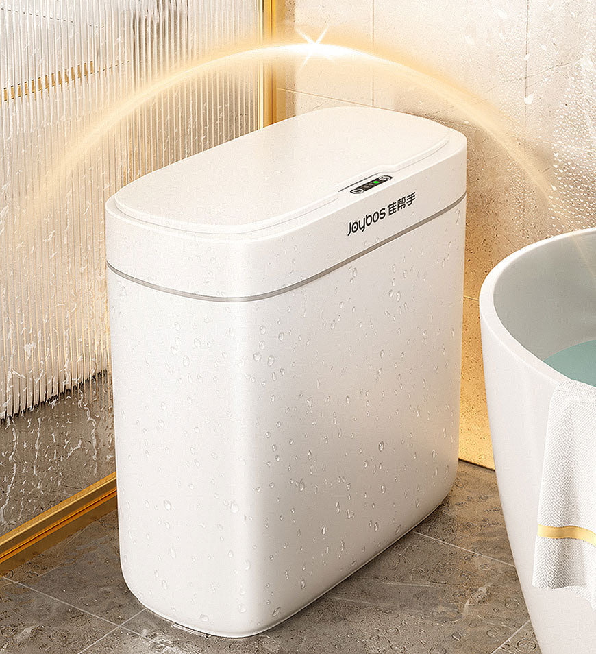 Berührungsloser Sensor-Mülleimer (12L), wasserdicht und schlank, optimiert die Hygiene.