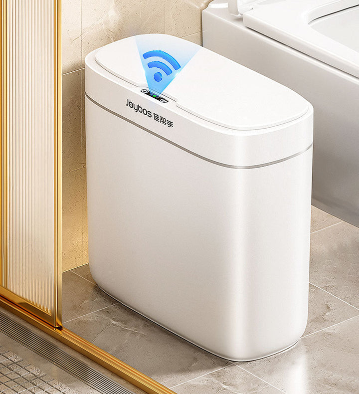 Schlanker 12L Sensor-Mülleimer, automatisch, wasserdicht und ideal für kleine Räume.