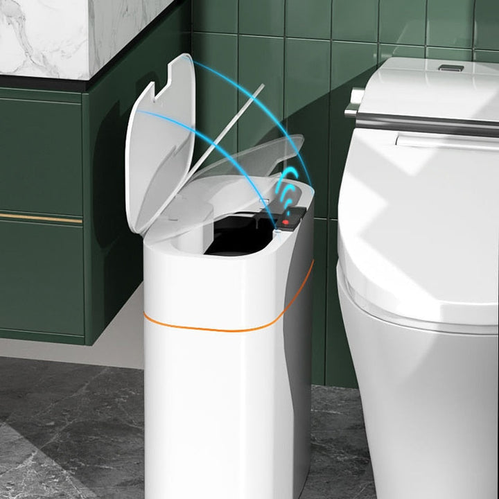 Automatischer 13L Sensormülleimer für Küche & Bad, hygienisch & geräuschlos.