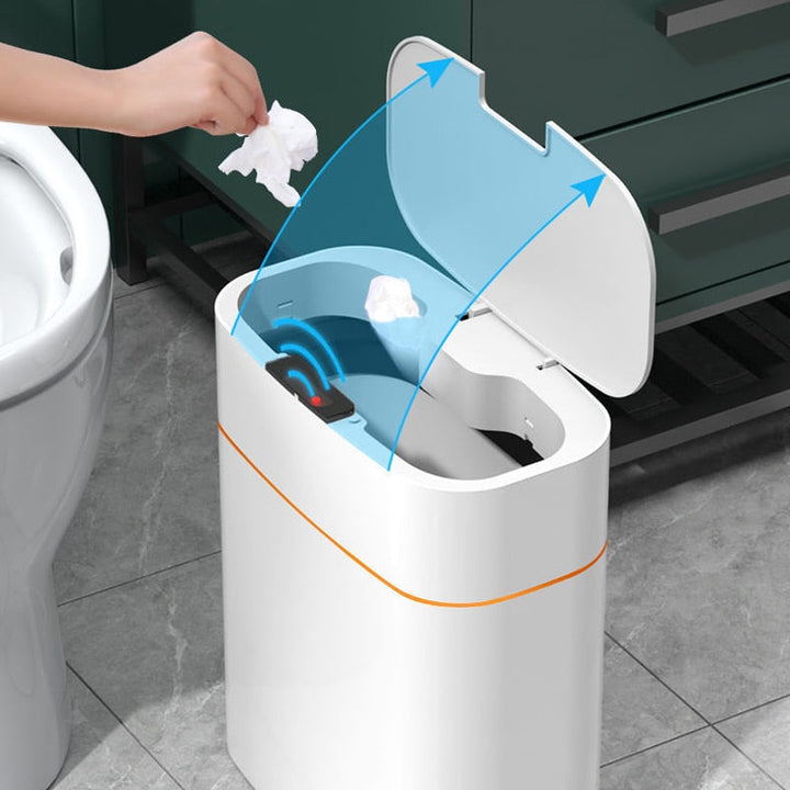 Eleganter Sensormülleimer 13L im modernen Design, perfekt für jedes Zuhause & Küche.