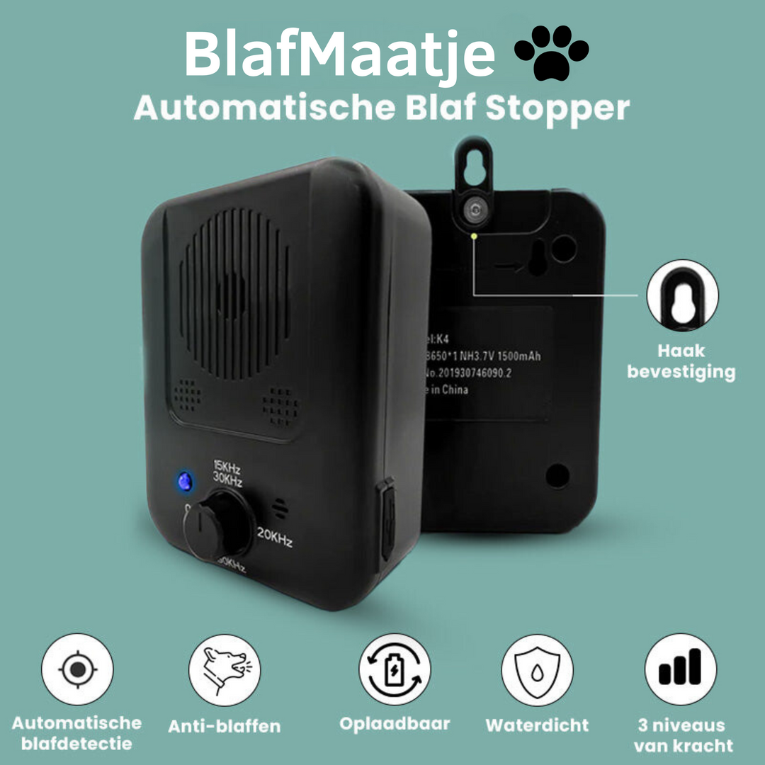Automatischer Bellen-Stopper & Hundezubehör: Modernes Ultraschallgerät zur Bellkontrolle für ruhige Hunde.
