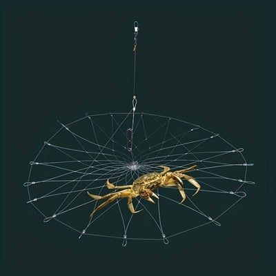 Vielseitiger Fischfangkäfig als Krabbenfalle, Garnelenfalle und Fischernetz für erfolgreiches Angeln.