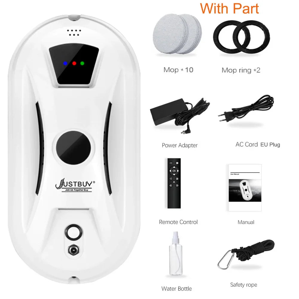 Smarter Fensterreiniger Roboter mit starker 5600Pa Saugkraft für effiziente, automatische Fensterreinigung.