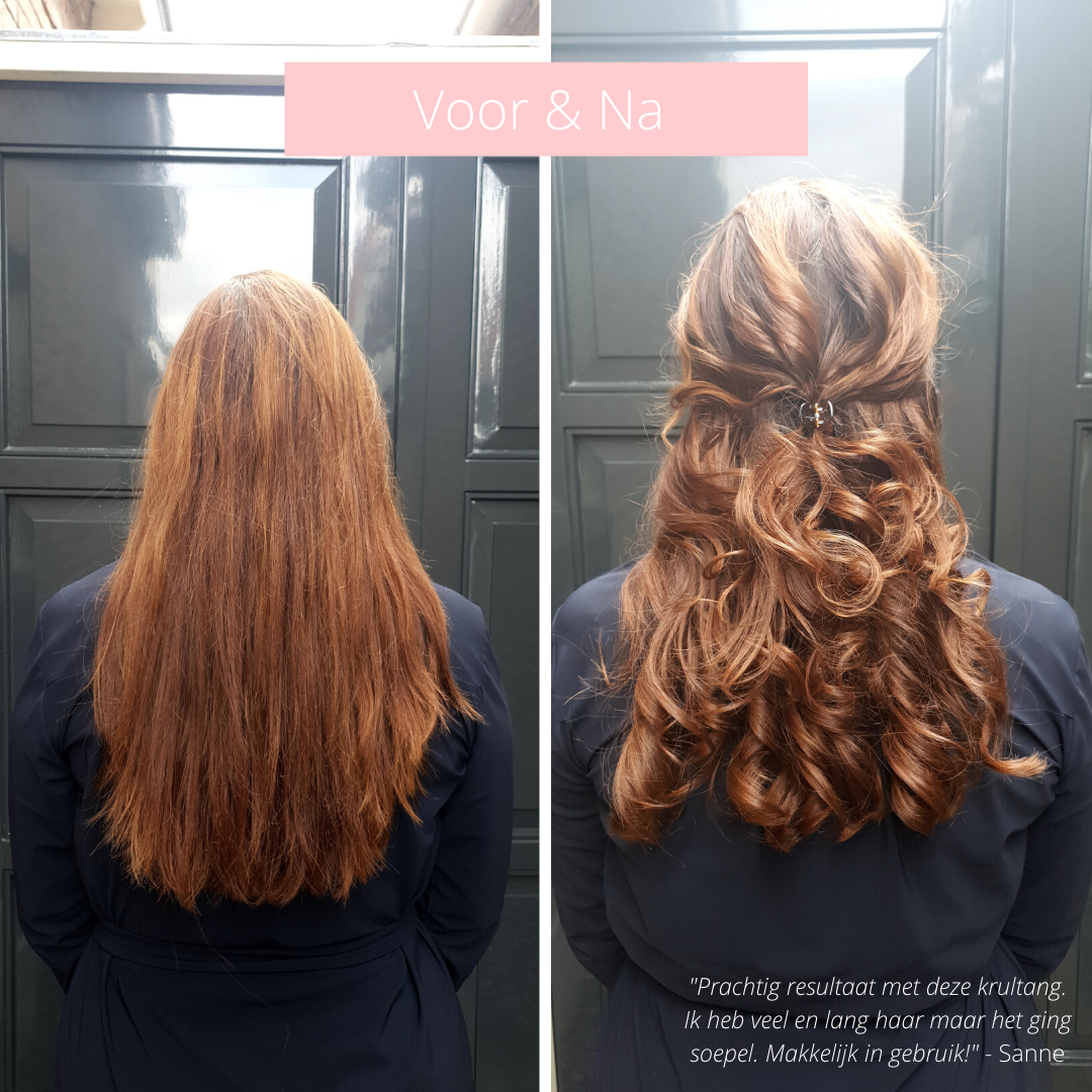 Detailaufnahme des automatischen Haarkrullers in Rose Gold mit präziser Temperaturregelung.