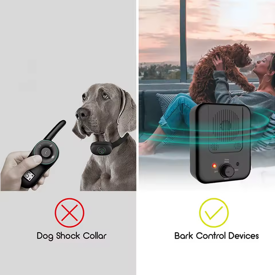 Kompakter Hunde-Bellen-Stopper, ein praktisches Gerät zur Bellkontrolle und effektivem Hundetraining zuhause.