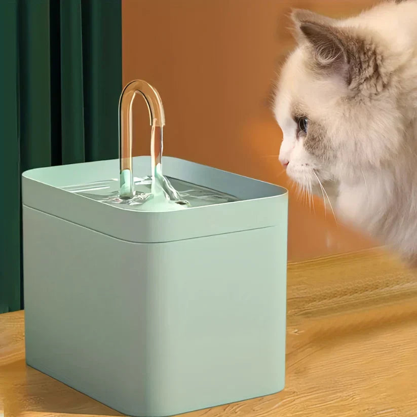 Moderner Katzenbrunnen mit effektivem Wasserfilter, sorgt für klares, schmackhaftes Trinkwasser für Ihre Katze.