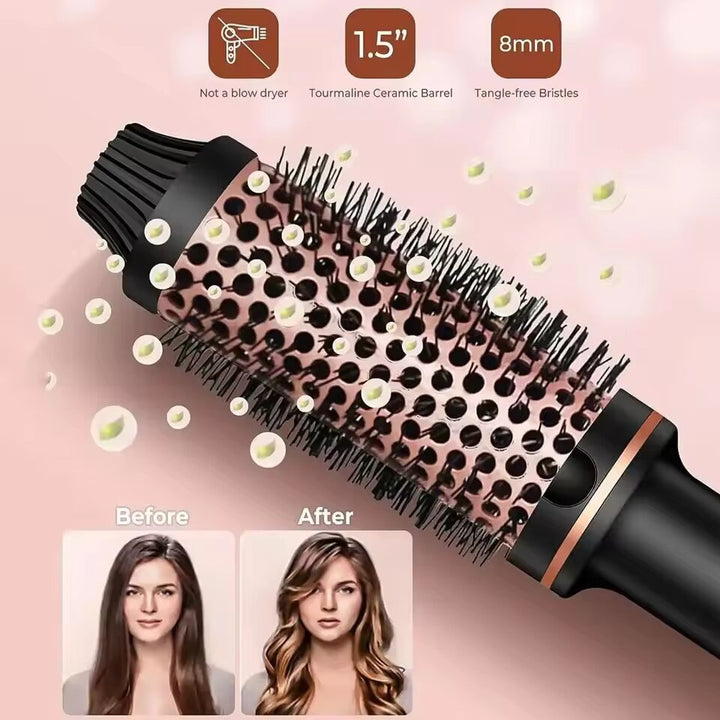 Schwarzer Automatik-Lockenstab für professionelles Haarstyling. Glänzende, definierte Locken schnell & einfach.