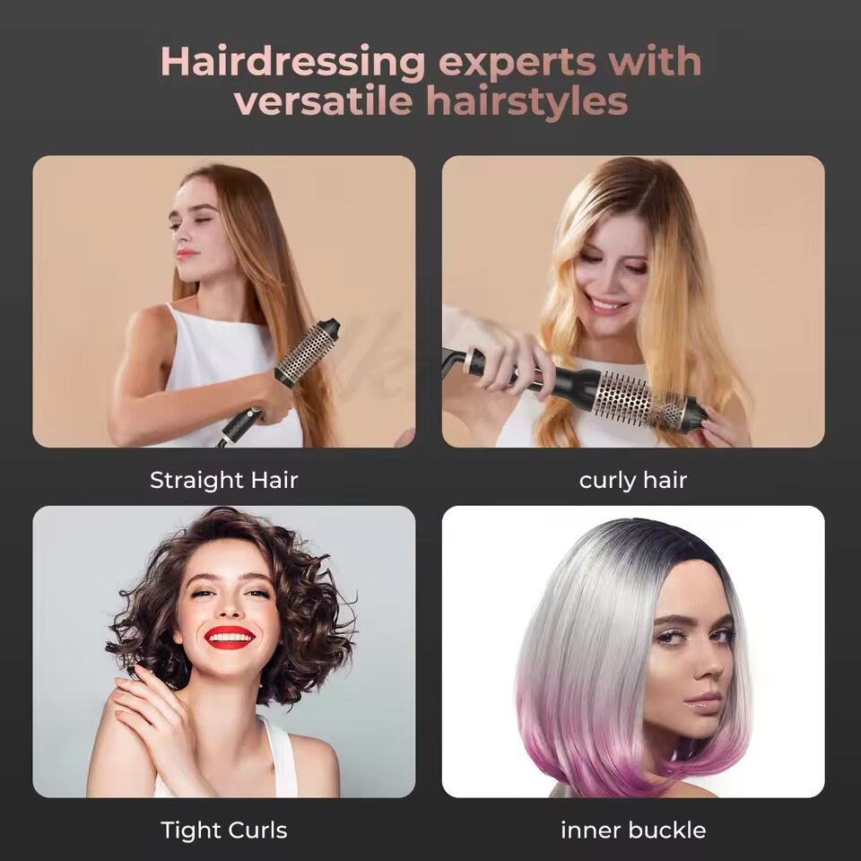 Styling-Ergebnis: Perfekte, federnde Locken, erzeugt mit dem automatischen Damen-Lockenstab. Anti-Frizz Effekt.
