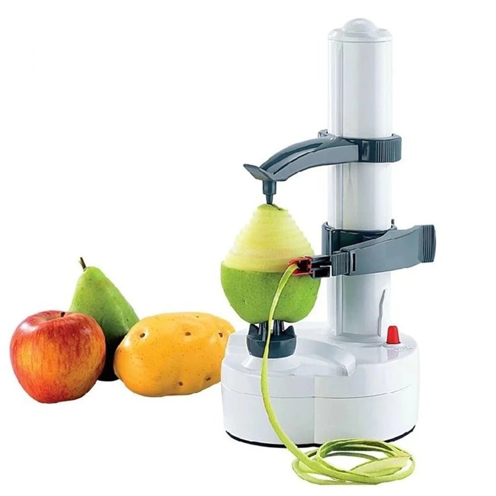 Automatischer Schäler für Obst und Gemüse. Zeitsparender Küchenhelfer für effizientes Schälen.