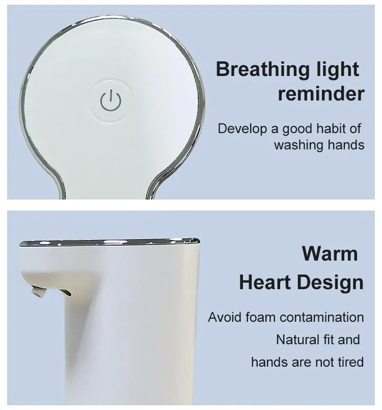 Hygienischer Schaumseifenspender, automatisch, perfekt für Küche & Bad Sauberkeit.