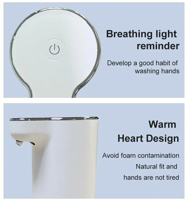 Hygienischer Schaumseifenspender, automatisch, perfekt für Küche & Bad Sauberkeit.