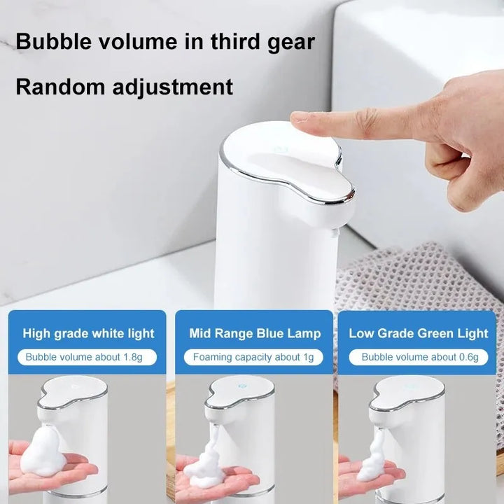 Hygiene-Seifenspender: Berührungsloser Sensor-Spender für Bad und Küche.