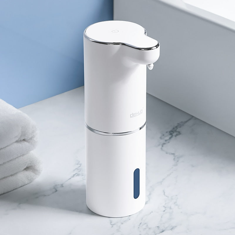 Automatischer Schaumseifenspender für hygienische, kontaktlose Händereinigung in Bad & Küche.