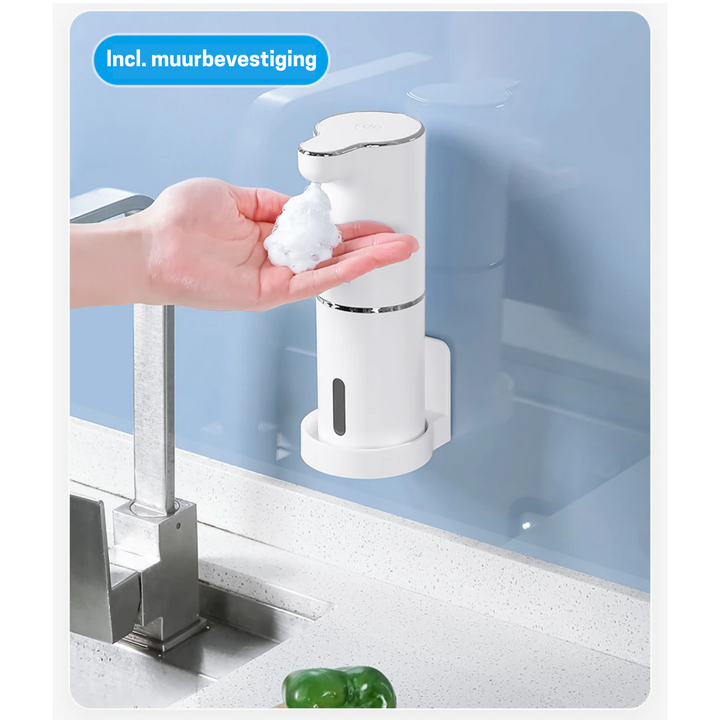 Intelligenter automatischer Seifenspender, erzeugt Schaum für einfache & hygienische Händewäsche.