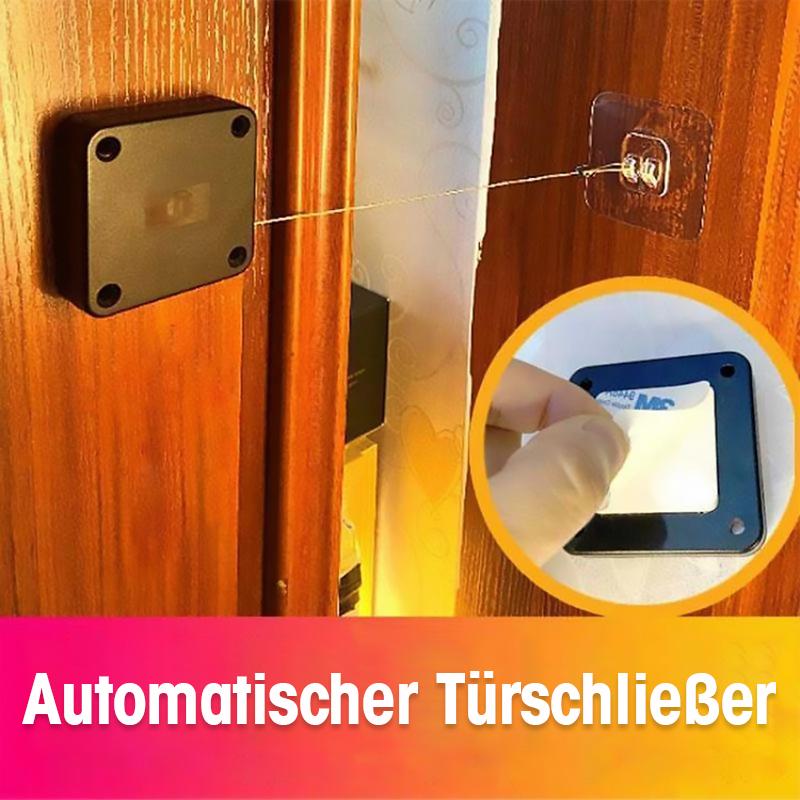 Automatischer Türschließer für mühelose Ruhe und erhöhte Sicherheit im Smart Home, bohrfreie Montage.