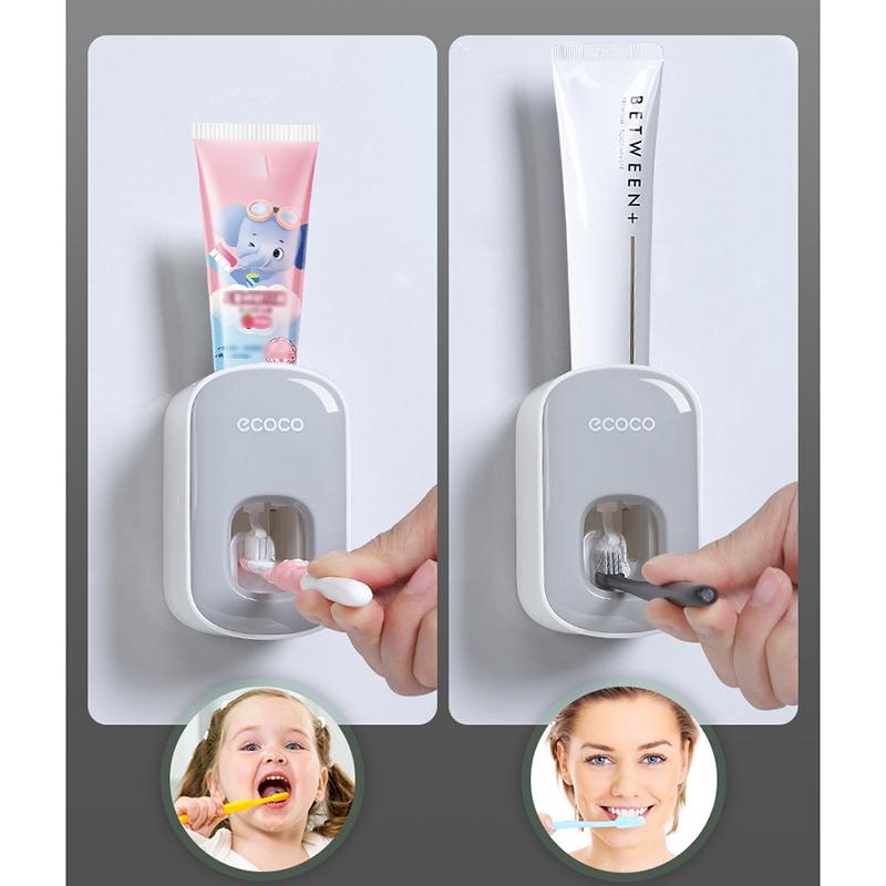 Hygienischer, automatischer Zahnpasta-Spender für effizientes Zähneputzen und Ordnung im Badezimmer.