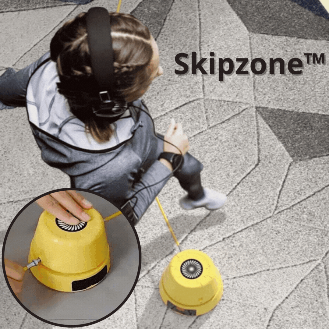 Automatisches Bodenhüpfseil für Kinder, fördert Spiel & Bewegung zu Hause.