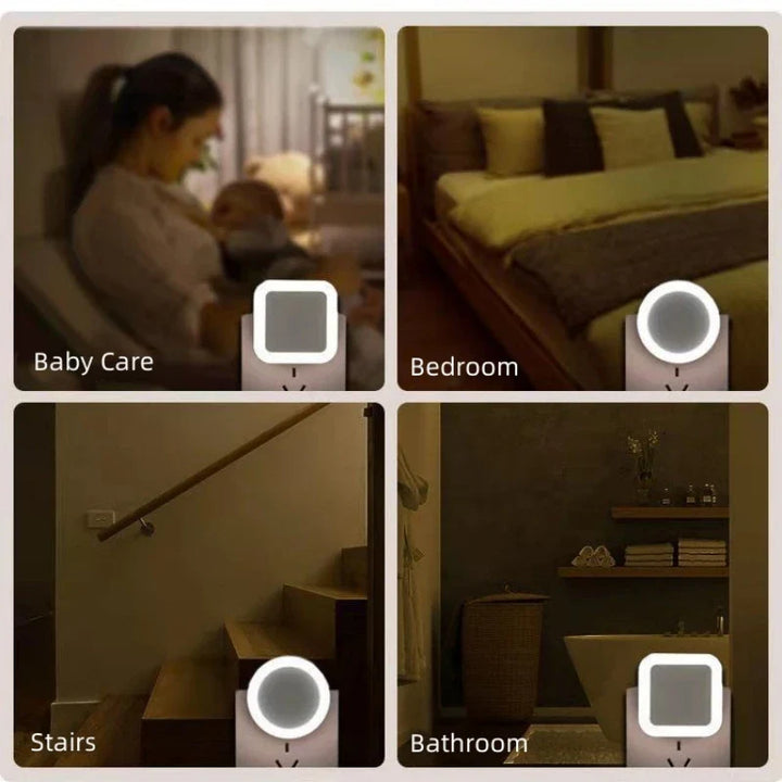 Praktisches LED Sensorlicht mit Dämmerungssensor für Flur, Schlafzimmer & Bad. Energiesparend, automatisch an.