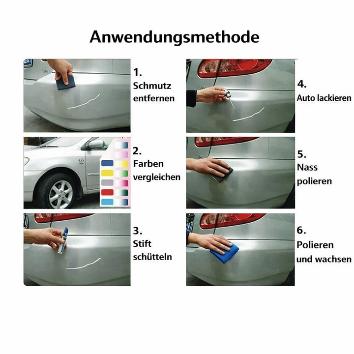 Kratzerentferner Stift für glänzendes Auto; professionelle Autopflege & Lackpolitur für alle Lacke.