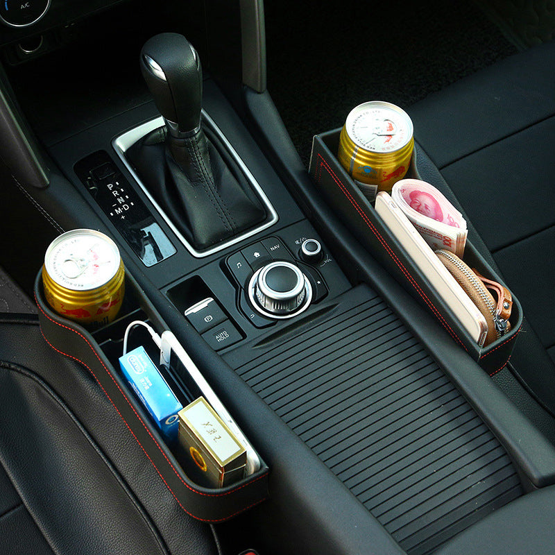 Praktischer Autositz-Organizer mit Getränkehalter & Handyfach für Pkw-Ordnung.