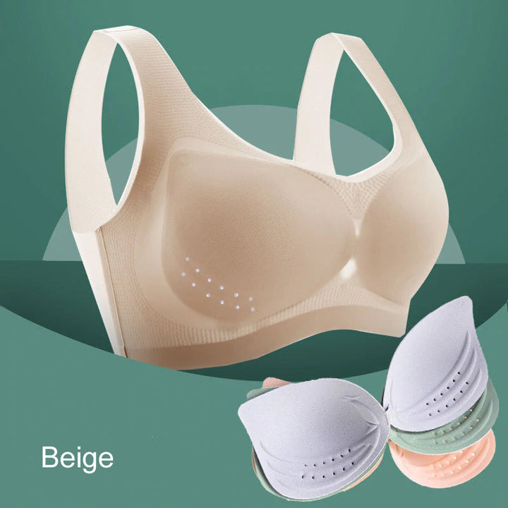 Ice Silk Damen Komfort-BH, bügellos, atmungsaktiv & dehnbar, ideal für Sport und Alltag.