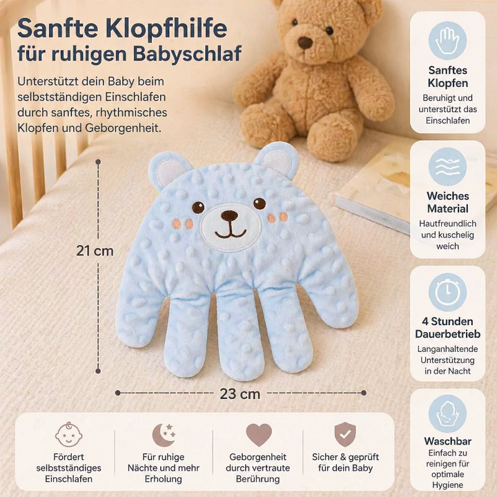 Ideales Babygeschenk: Einschlafhilfe mit Klopffunktion für ruhigen Schlaf von Neugeborenen & Kleinkindern.