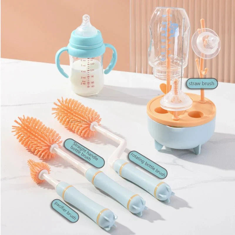 Flaschen Trockenständer & Reinigungsset für Babyflaschen – ideal zum Trocknen von Babyzubehör.