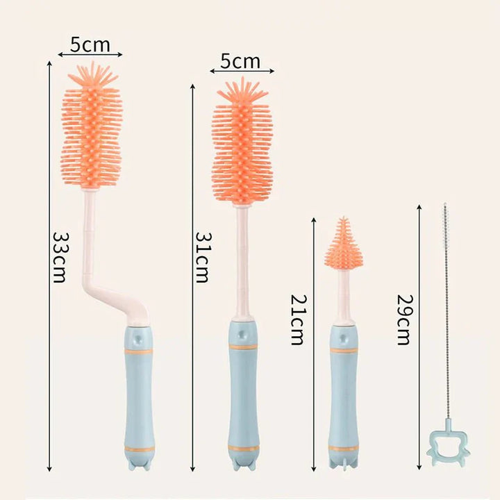 Essentielles Reinigungsset für Neugeborenen-Babyflaschen & Zubehör mit Trockenständer.